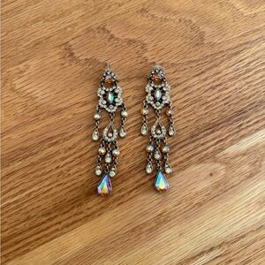 Gorgeous stunning drop gem dangle earrings
